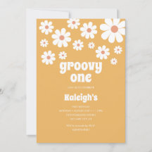 Uppmaning till Retro Groovy One 70:s födelsedag i 