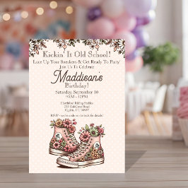 Uppmaning till Retro Stil på födelsedagen Inbjudningar