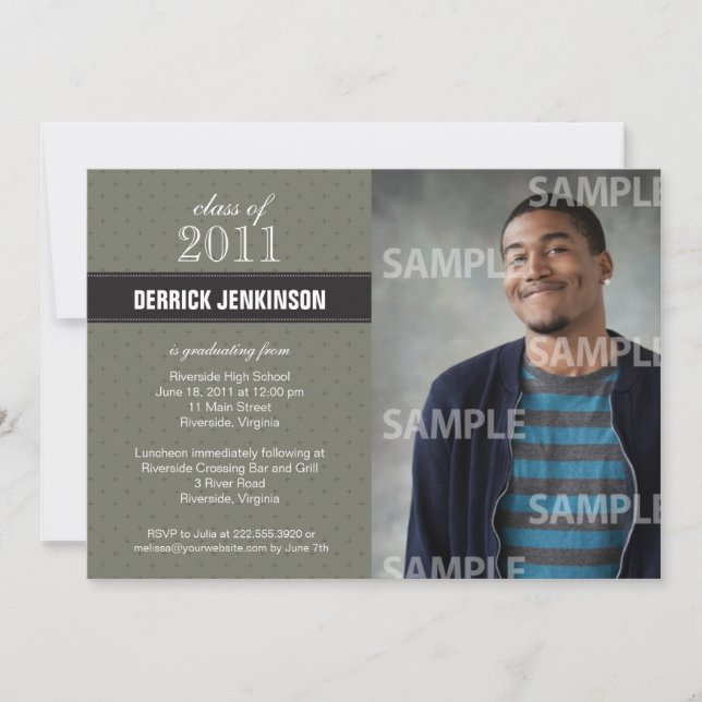 Uppmaning till Ribbon Kor Studenten Inbjudningar (Framsida)