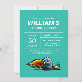 Uppmaning till Rocket Snigel födelsedag Inbjudningar