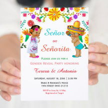 Uppmaning till senor eller senorita Fiesta Gender 