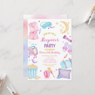 Uppmaning till slumber Party-födelsedag Inbjudningar