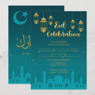 Uppmaning till Starry Natt Eid Mubarak Party Inbjudningar