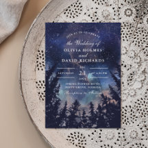 Uppmaning till Starry Night Forest Wedding