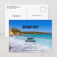 Uppmaning till Tropical Beach Island Paradise Birt