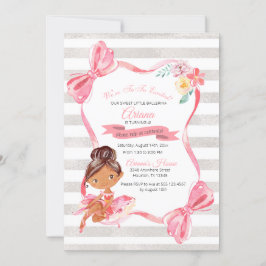 Uppmaning till Tutu Excited Ballerina Birthday Inbjudningar