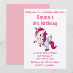 Uppmaning till Unicorn Birthday - Toppen Cute and Inbjudningar