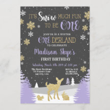 Uppmaning till Winter Onederland 1:a födelsedag