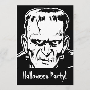 Uppmaningen Frankenstein Halloween fest Inbjudningar
