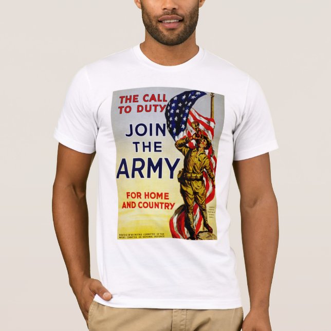 Uppmaningen till Duty ~ Gå med armén T Shirt (Framsida)