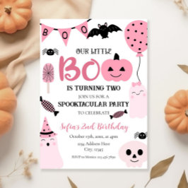 Uppmaningsmall för flickinbjudan på Halloween-föde Inbjudningar