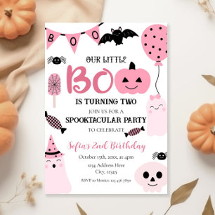 Uppmaningsmall för flickinbjudan på Halloween-föde Inbjudningar