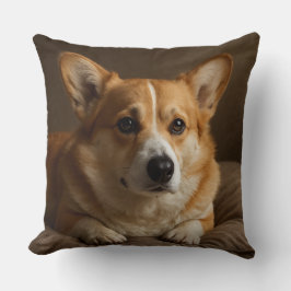 Uppmärksam Corgi Kudde