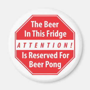 Uppmärksamhet! Beer Pong Magnet