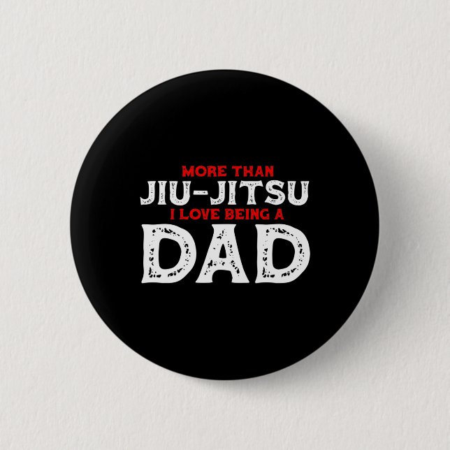 Uppmärksamhet jag kan Jiu Jitsu Fighter Judo Kampk Knapp (Framsida)