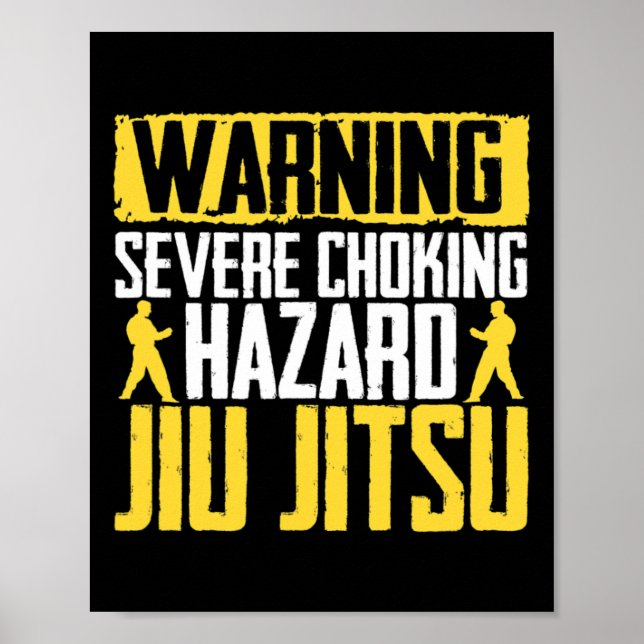 Uppmärksamhet jag kan Jiu Jitsu Fighter Judo Kampk Poster (Framsidan)