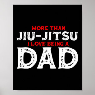 Uppmärksamhet jag kan Jiu Jitsu Fighter Judo Kampk Poster