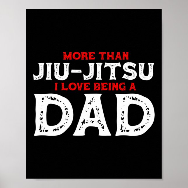 Uppmärksamhet jag kan Jiu Jitsu Fighter Judo Kampk Poster (Framsidan)