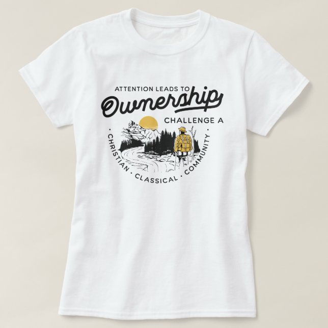 Uppmärksamhet leder till ägarskapsvårighet t shirt (Design framsida)