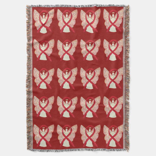 Uppmärksamhet om blodcancer Bilder på testrutorna Filt (Framsidan Vertikal)