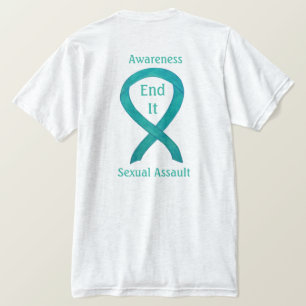Uppmärksamhet om sexuella övergrepp Ribbon Anpassn T-shirt