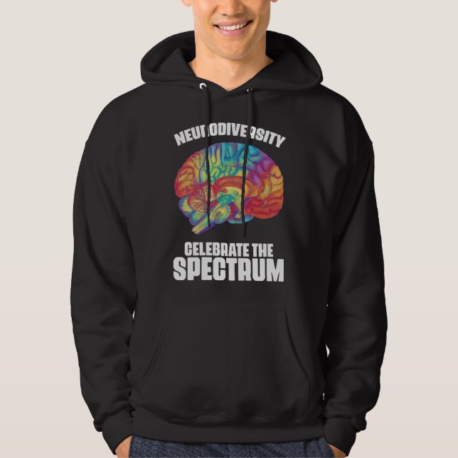 Uppmärksamhetsstörning Hyperaktivitet Neurodiversi Hoodie (Framsida)