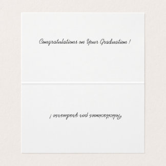 " Uppmätt till Grad School" Kort