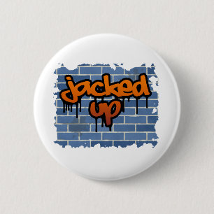 uppmixad graffiti-design knapp