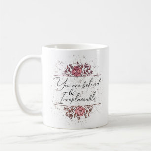 Uppmjukande av den Rosa Blommigten Christian Kaffemugg