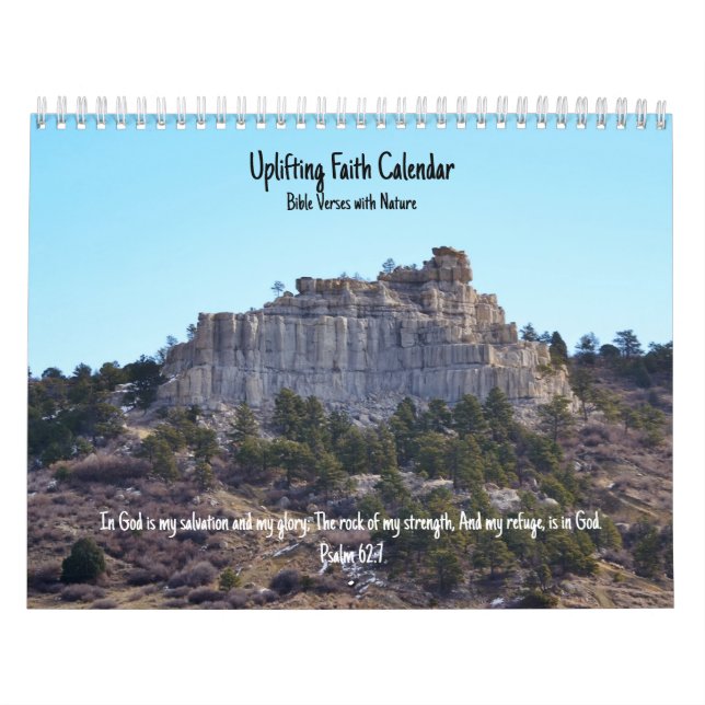 Uppmjukande av Faith Bible Verse Nature Calendar Kalender (Omslag)