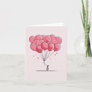 Uppmjukande Bubblor Cute Valentines day-kort Tack Kort