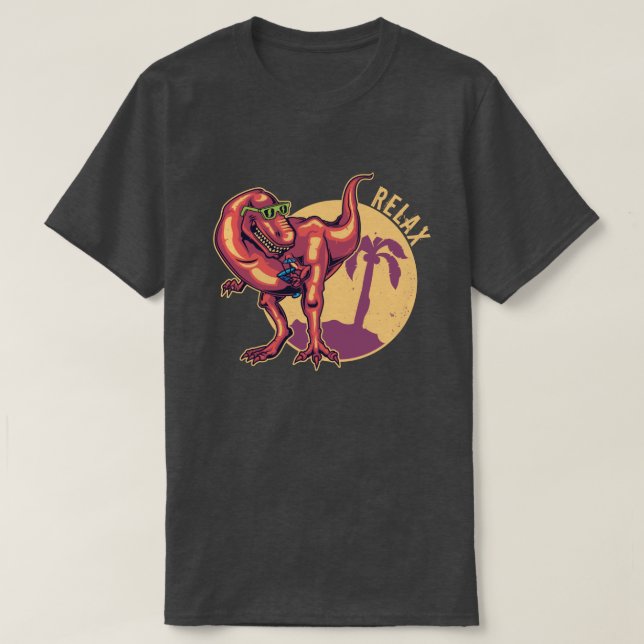 Uppmjukande dosinosaur t shirt (Design framsida)