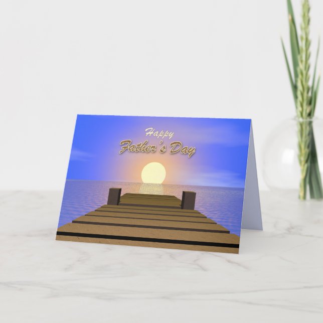 Uppmjukande Fars dag Dock Kort (Framsida)
