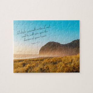 Uppmjukande inspirerande bibel-propp Psalm 37:4 Pussel