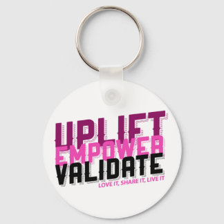 Uppmjukande, kraftfullare, validera - Younique Key Nyckelring