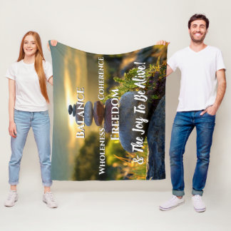 Uppmjukande meditativ fleecefilt