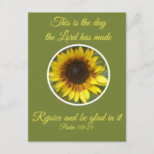 Uppmjukande psalm 118:24 Solrossolja Vykort