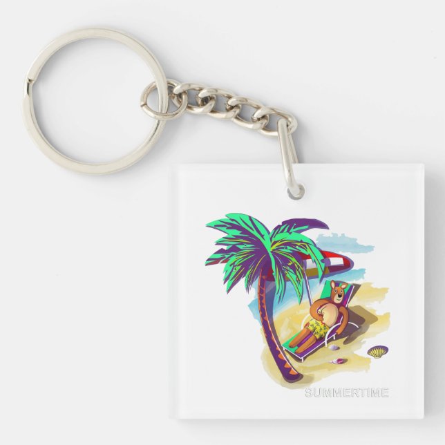 Uppmjukande sommarbjörn på Tropical Beach (Framsidan)