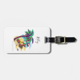 Uppmjukande sommarbjörn på Tropical Beach Bagagebricka