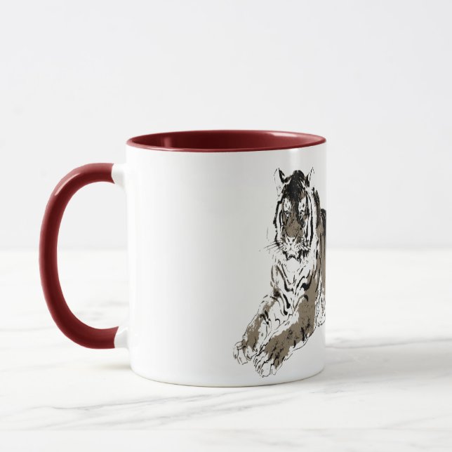 Uppmjukande Tiger Mugg (Vänster)