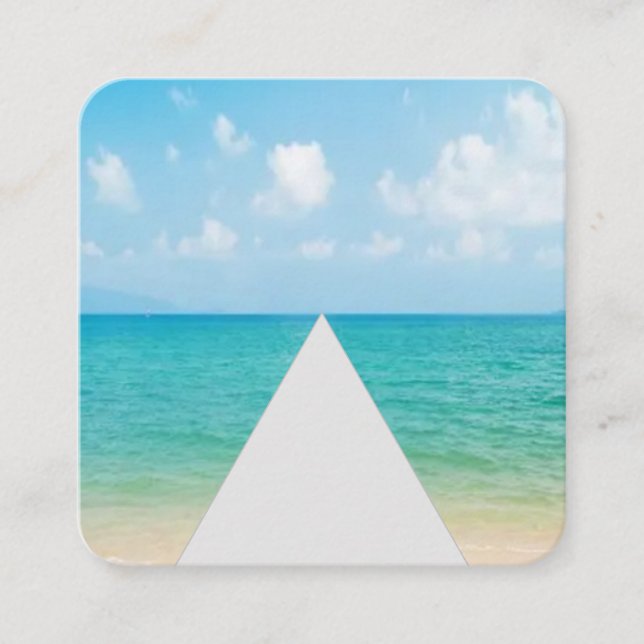 Uppmjukande verksamhet fyrkantigt visitkort (Framsida)