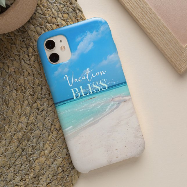 Uppmjukning av blåsling av strutsblåsbildning somm (Relaxing Beach Vacation Bliss Summer Ocean Case-Mate iPhone Case)