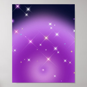 Uppmjukning av Lila för övertoning Aura Poster