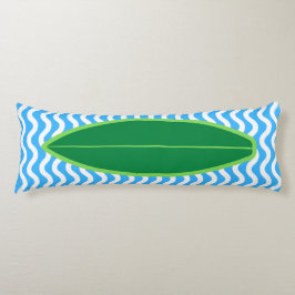 Uppmjukning av Mörk grönt blå Vinkar överspännings Kroppskudde