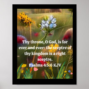 Uppmjukning av psalms med AI-konstbakgrund Poster
