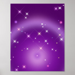 Uppmjukning av strålningen Auras Lila Poster