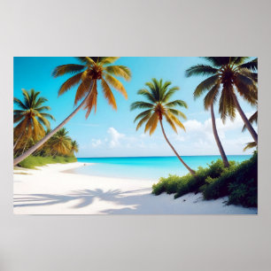 Uppmjukning av strupe (Beach Ligcape Tropical Isla Poster