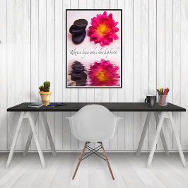 Uppmjukning börjar med Zen Stones och Dahlia Poster
