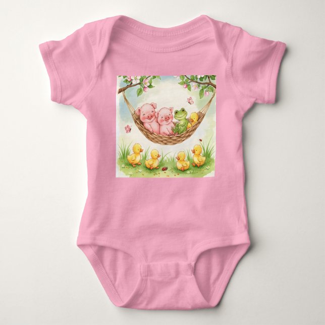 Uppmjukning i en Hammock T Shirt (Framsida)