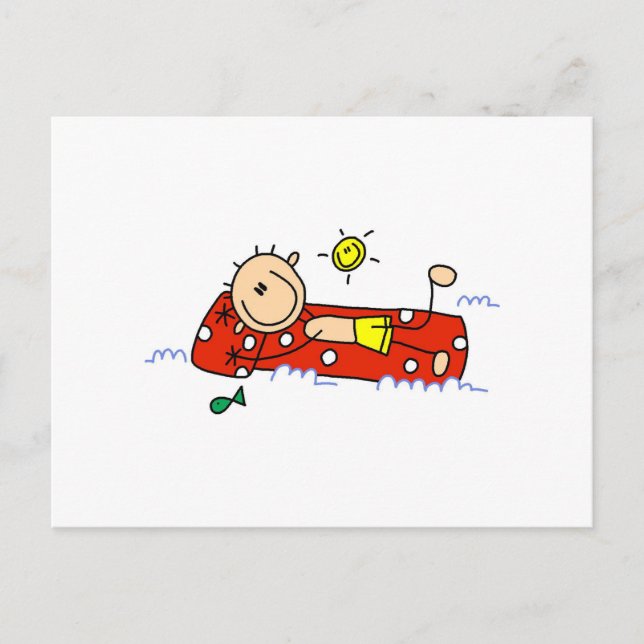 Uppmjukning på Luft Mattress Vykort (Framsida)